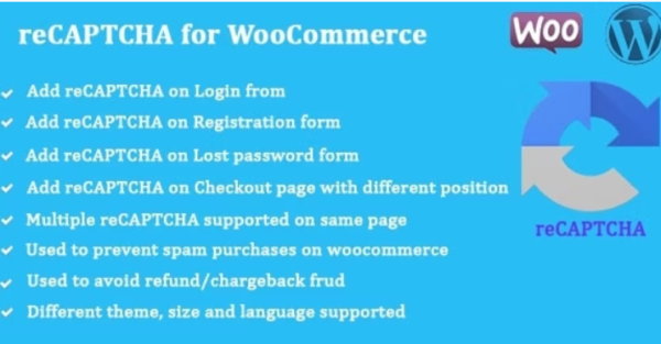 reCAPTCHA for WooCommerce GPL reCAPTCHA for WooCommerce GPL
