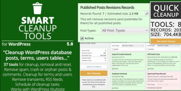 Smart Cleanup Tools Plugin for WordPress GPL Smart Cleanup Tools Plugin for WordPress GPL