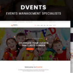 Dvents - Events Management Companies and Agencies WordPress Theme