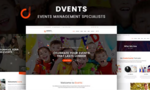 Dvents - Events Management Companies and Agencies WordPress Theme