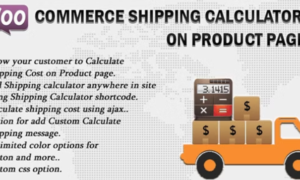 Woocommerce Shipping Calculator On Product Page GPL