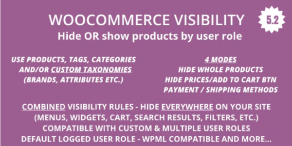Woocommerce Visibility GPL Woocommerce Visibility GPL