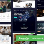Avante Theme GPL v3.0 – Business Consulting WordPress Theme