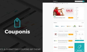 Couponis Theme GPL v3.2.4 – Affiliate & Submitting Coupons WordPress Theme