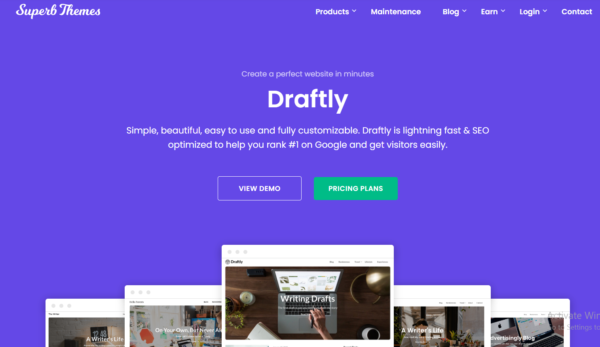 Draftly Theme GPL (2) Draftly Theme GPL v101.1 – Superb Themes - Image 1