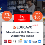 Educavo Theme GPL v3.4.5 | Multipurpose Online Courses & Education