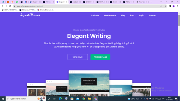 Elegant Writing Theme GPL v108.2 – Superb Themes - Image 1