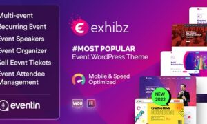 Exhibz Theme GPL v3.0.12 – Event Conference WordPress Websites | Demo Not working