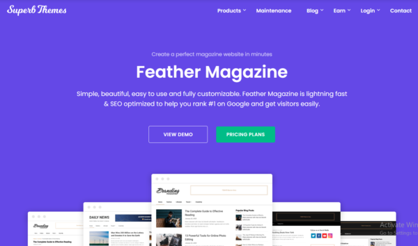 Feather Magazine Theme GPL Feather Magazine Theme GPL v129.5 – Superb Themes - Image 1