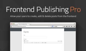 Frontend Publishing Pro GPL v3.12.0