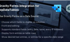 Gravity Forms integration for wpDataTables GPL