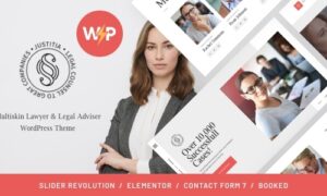 Justitia Theme GPL v1.1.0 – Multiskin Lawyer & Legal Adviser WordPress Theme