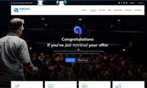 Lapetus Theme GPL v1.3.0 – One page template for coaching and personal trainers