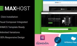 MaxHost Theme GPL v9.10.2 – Web Hosting, WHMCS and Corporate Business WP Website