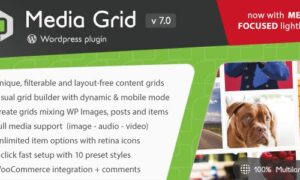Media Grid GPL v9.6.1 – WordPress Responsive Portfolio Plugin