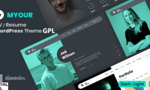 Myour CV Resume WordPress Theme GPL v1.5.7