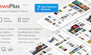 NewsPlus Theme GPL v4.4.0 – News and Magazine WordPress Theme