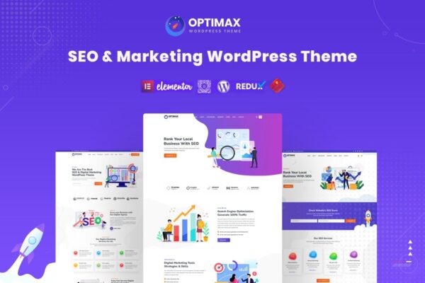 Optimax Theme GPL Optimax Theme GPL v2.0.5 – SEO & Marketing WordPress Website - Image 1