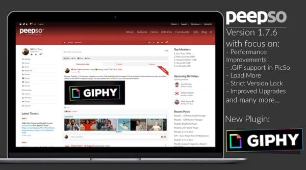 PeepSo GIPHY Integration PeepSo GIPHY Integration GPL v4.0.0.0 - Image 1