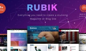 Rubik Theme GPL v2.9 – A Perfect Theme for Blog Magazine Website