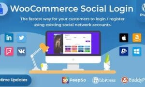 WooCommerce Social Login GPL v2.8.7 WordPress / WooCommerce Plugin