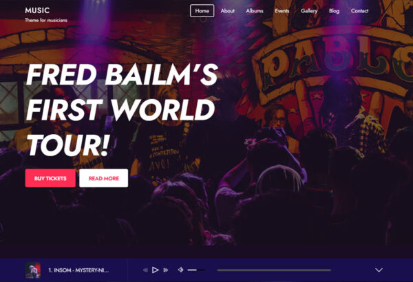 Themify Music WordPress Theme GPL Themify Music WordPress Theme GPL + Lifetime Activation | Auto Updates - Image 1