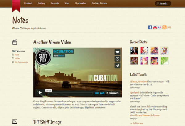 Themify Notes WordPress Theme GPL v7.6.3 + Activation - Image 1