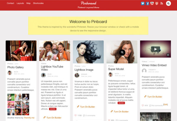Themify Pinboard WordPress Theme Themify Pinboard WordPress Theme GPL Latest Version With Auto Updates - Image 1
