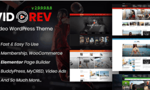 VidoRev Theme GPL v2.9.9.9.9.9.7 – Video WordPress Theme