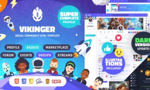 Vikinger Theme GPL v2.0.0 – BuddyPress and GamiPress Social Community