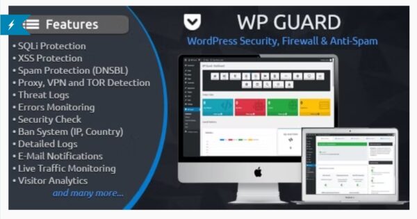 WP Guard GPL WP Guard GPL v2.5 – Security, Firewall & Anti-Spam plugin for WordPress - Image 1
