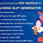 WooCommerce PDF Invoice & Packing Slip Generator GPL v2.3.4