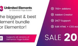 Unlimited Elements for Elementor Pro GPL v2.0.20 Latest Version