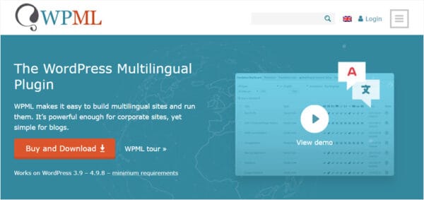 WPML WordPress CMS Multilingual GPL v4.9.7 – WordPress Plugin - Image 1