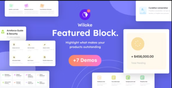 Wiloke Elementor Wiloke Featured Block GPL v1.0.1 - Image 1