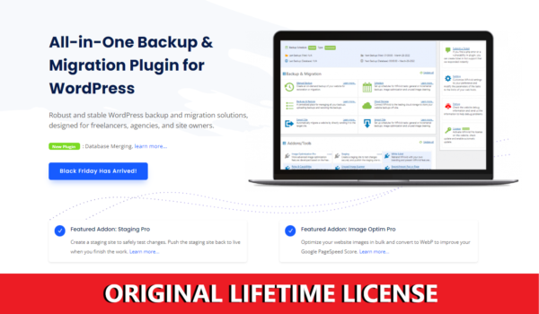 WPvivid All-in-One Backup & Migration Plugin + Addons Lifetime License WPvivid All-in-One Backup & Migration Plugin + Addons Lifetime License