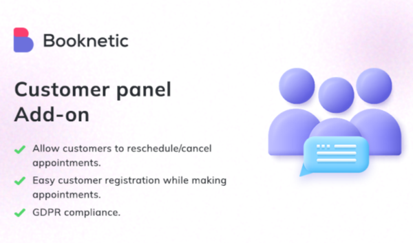 Customer panel for Booknetic Customer Panel for Booknetic GPL