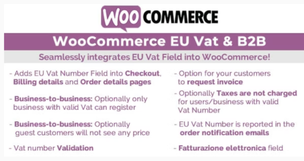WooCommerce Eu Vat & B2B GPL v13.2 - Image 1