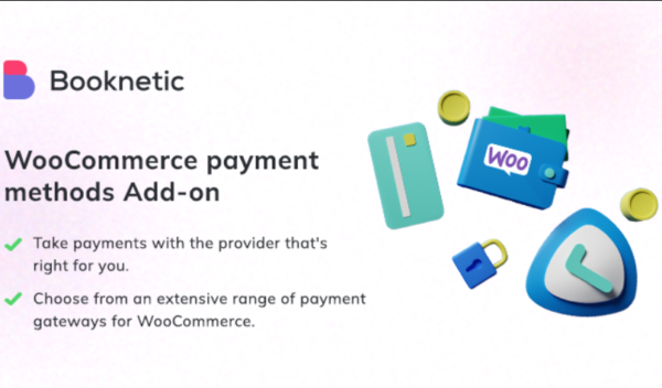 WooCommerce payment gateway for Booknetic GPL WooCommerce payment gateway for Booknetic GPL