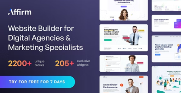 Affirm Theme GPL Affirm - Marketing & Digital Agency WordPress Theme