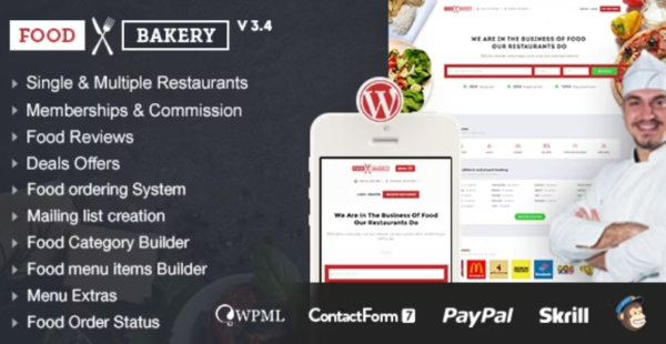 FoodBakery Theme GPL FoodBakery Theme GPL
