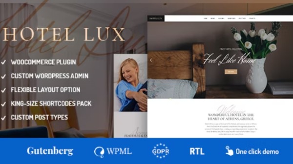 Hotel Lux Theme GPL Hotel Lux Theme GPL