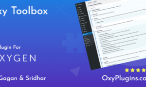 Oxy Toolbox GPL