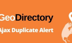 GeoDirectory Ajax Duplicate Alert Addon GPL