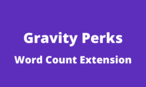 Gravity Perks Word Count Addon GPL