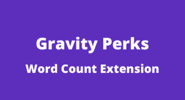 Gravity Perks Word Count Addon GPL Gravity Perks Word Count Addon GPL