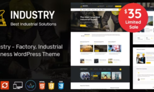 Industry Theme GPL – WordPress Theme for Factory and Industrial Business