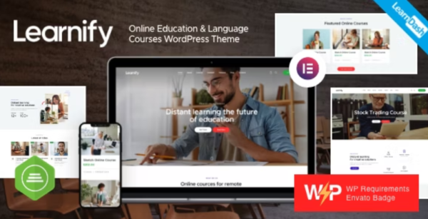 Learnify Theme GPL Learnify - Online Education Courses WordPress Theme