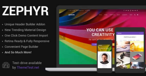 Zephyr Theme GPL Zephyr Theme GPL – Material Design Theme Latest Version